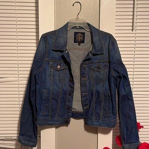 *Never worn* Talbots Medium-dark Wash Denim Jacket with 2 breast pockets